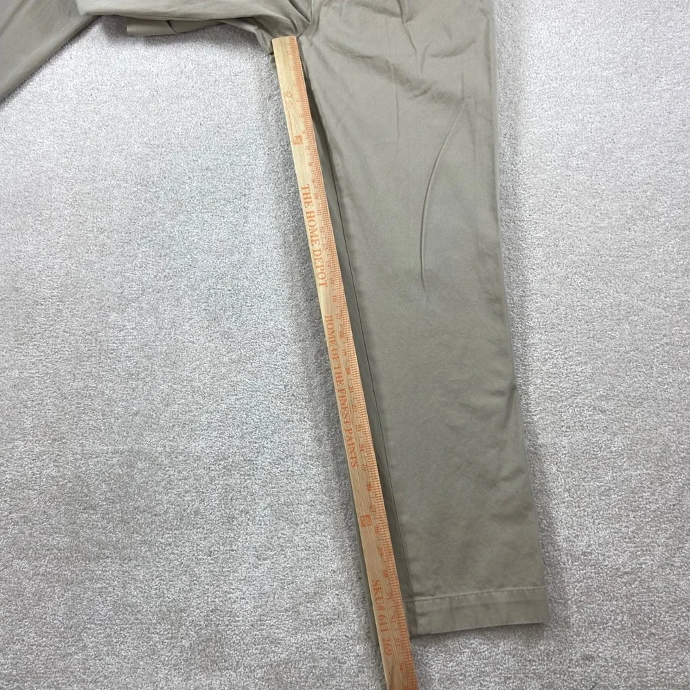Vintage Polo Ralph Lauren Andrew Pant Mens 34x34 Tan Double Pleated Cotton Chino